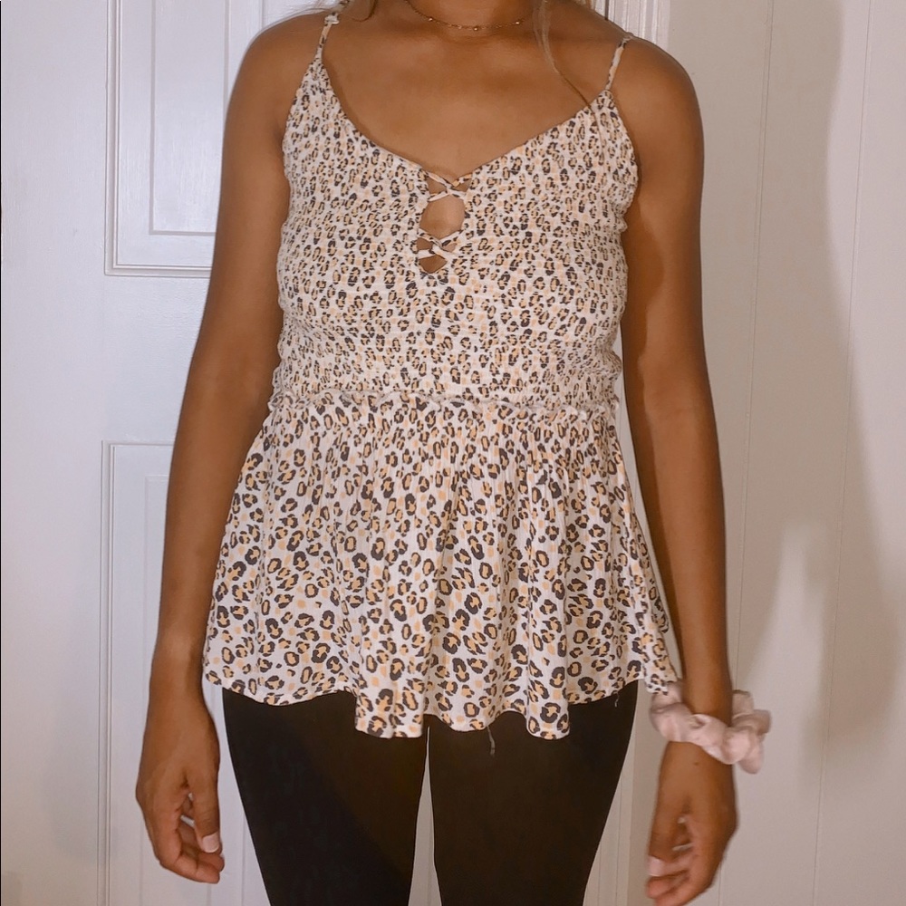 cheetah print tank top